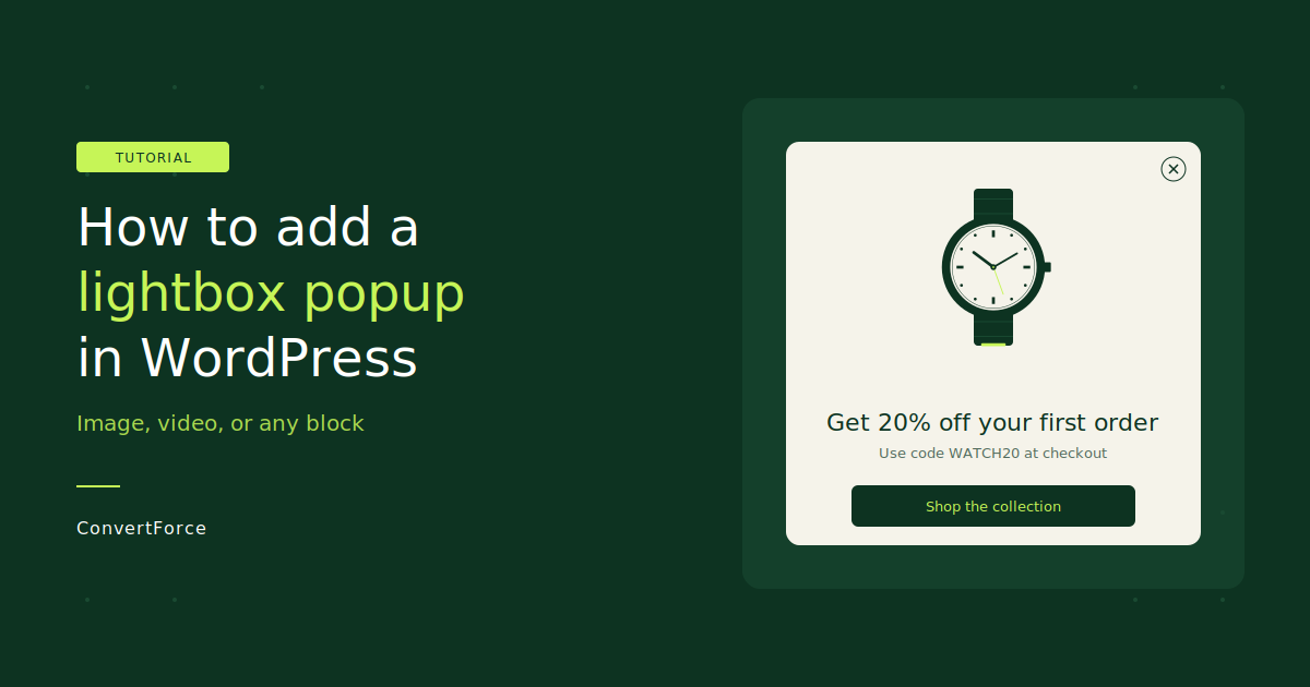 How to Add a Lightbox Popup in WordPress (Image, Video, or Any Block)