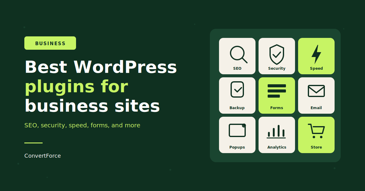 15 Best WordPress Plugins for Business Websites